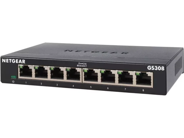 NETGEAR Ethernet Splitter 8-Port Gigabit Unmanaged Home Network Switch (GS308P)