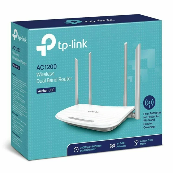 TP-Link Archer C50 IEEE 802.11ac Ethernet Wireless Router - Image 3